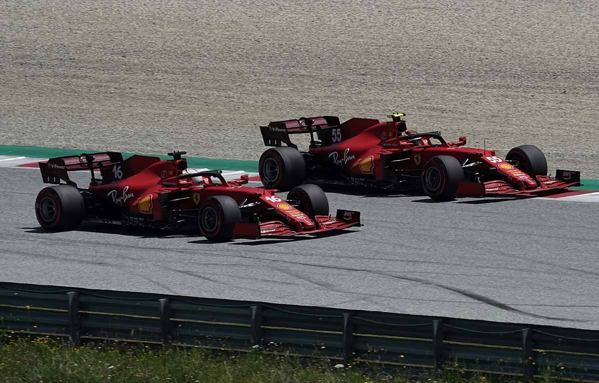 Carlos Sainz Charles Leclerc Ferrari