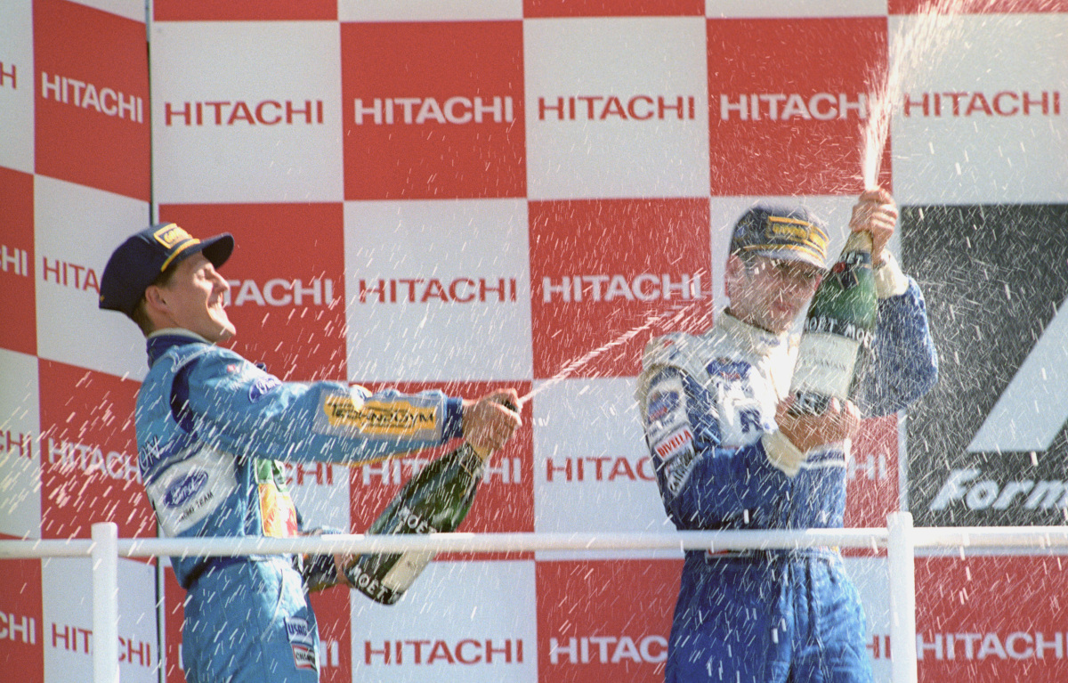 Michael Schumacher Damon Hill 1994 British GP