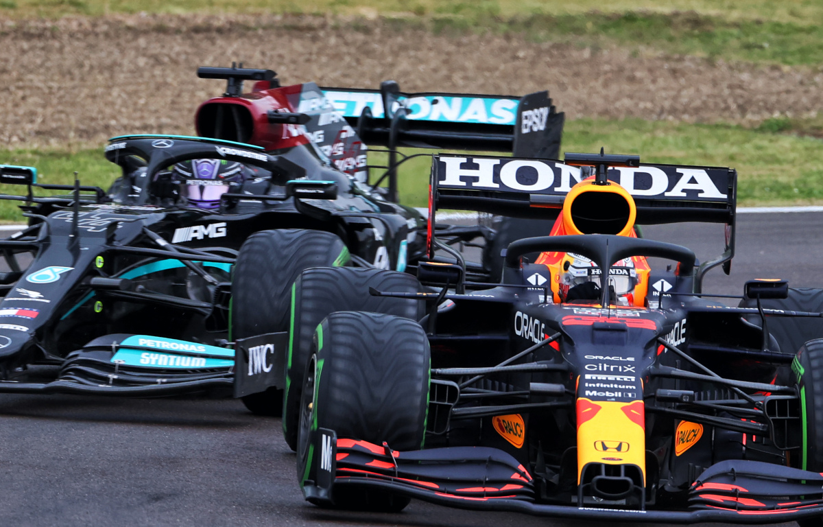 Max Verstappen and Lewis Hamilton wets