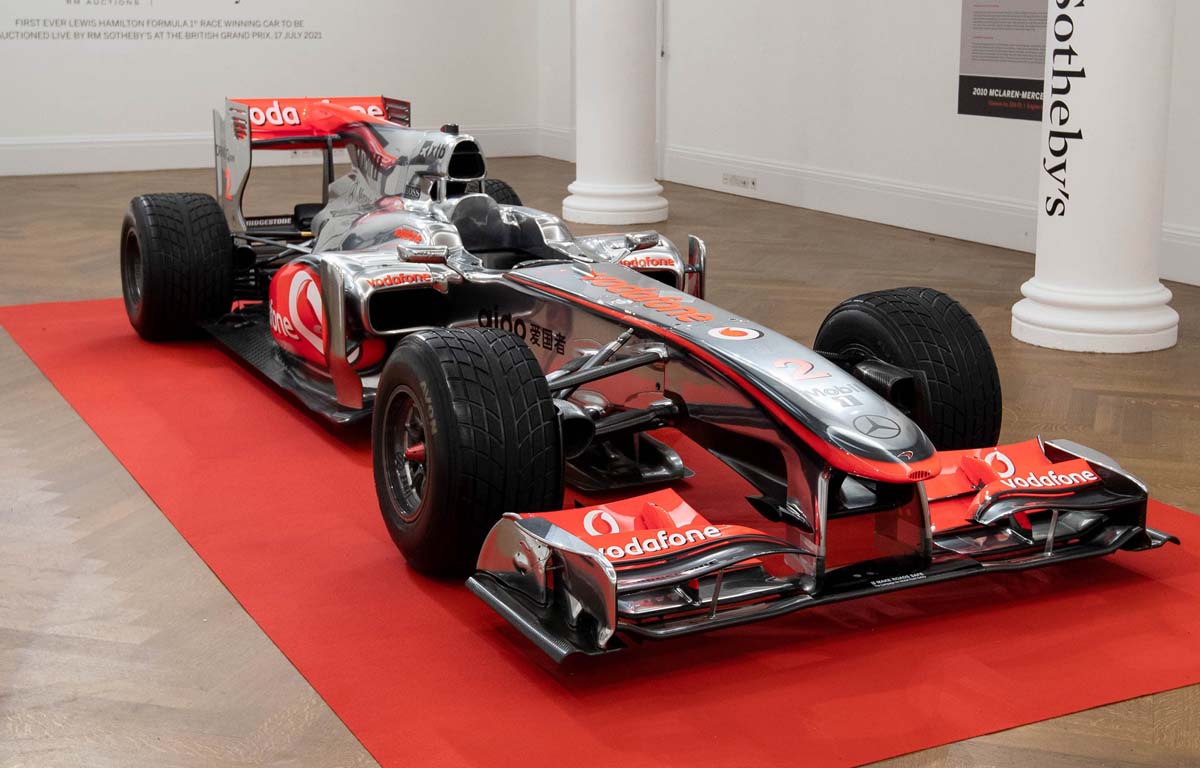 2010 Lewis Hamilton Mclaren Sold For Record Price Planetf1 Planetf1 