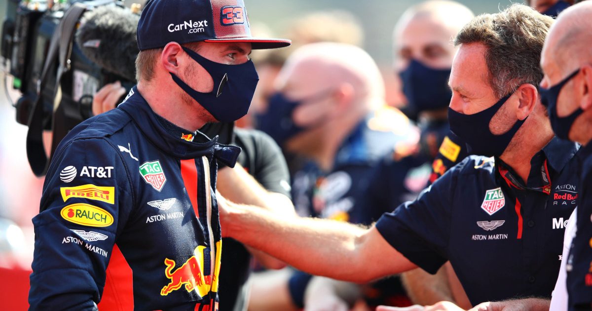 Max Verstappen and Christian Horner