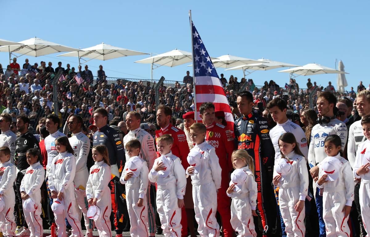 National anthem, US Grand Prix. Austin, Texas 2019.
