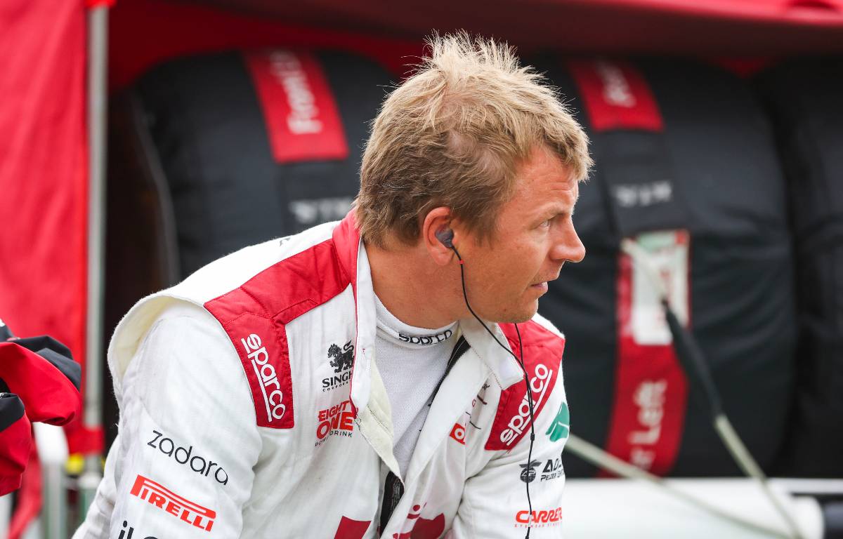 乔任梁Raikkonen on the Hungary grid, August 2021.