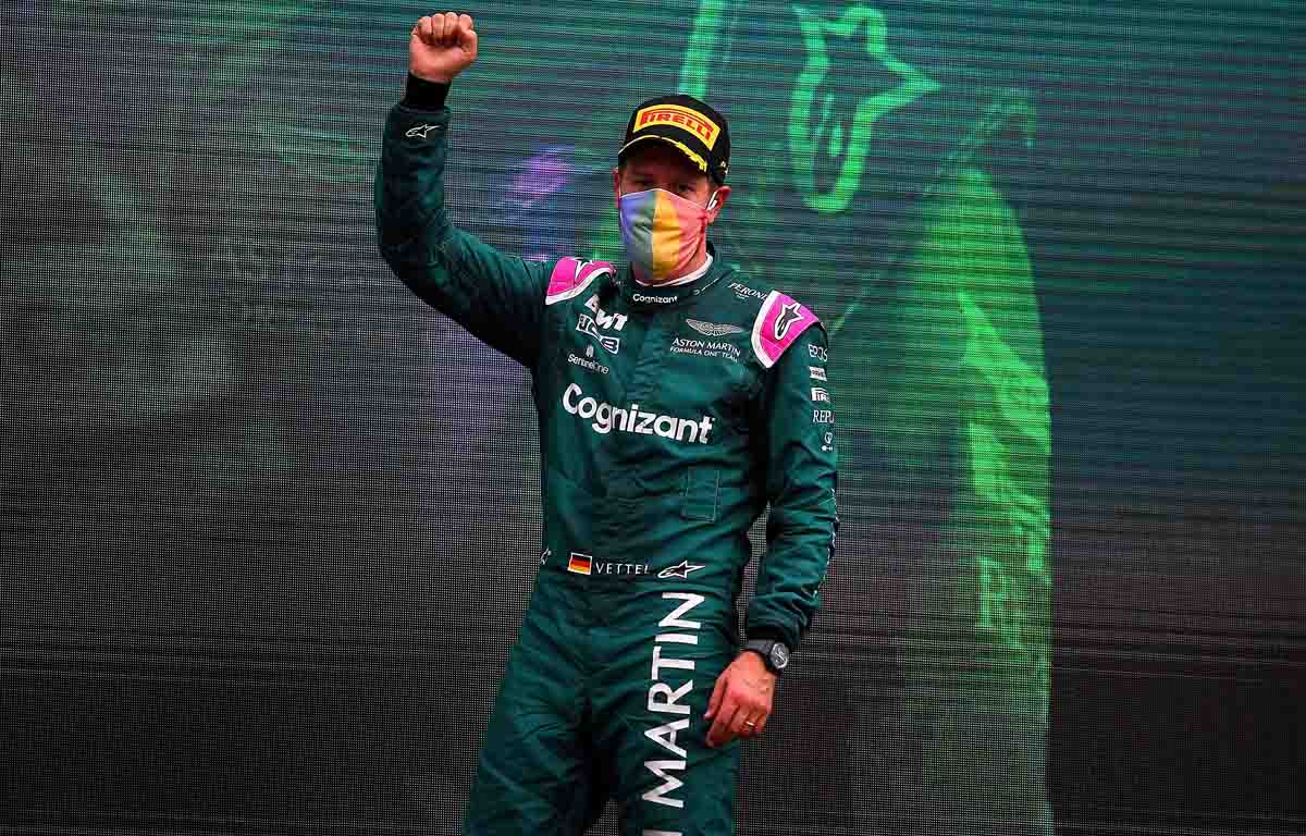 Sebastian Vettel. Aston Martin. Hungarian GP August 2021.