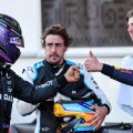 Lewis Hamilton Fernando Alonso Max Verstappen Baku qualifying. Azerbaijan June 2021