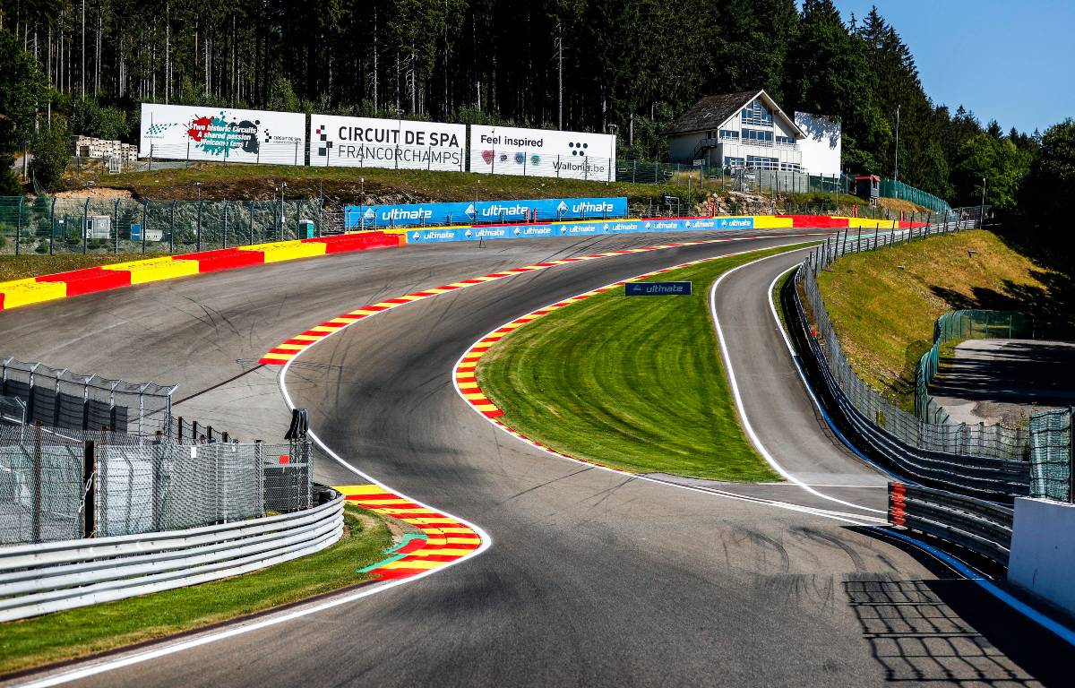 A view of the Eau Rouge and Raidillon corners at Spa-Francorchaps. Belgium, July 2020.