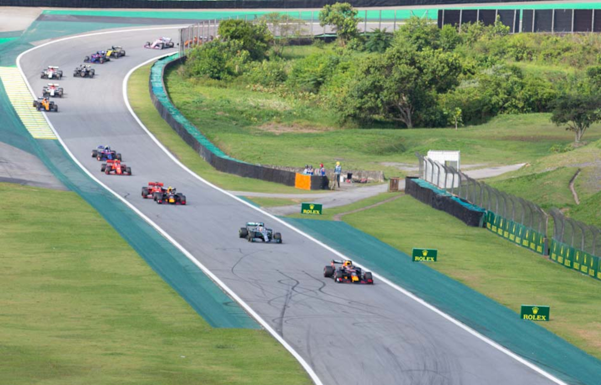 Max Verstappen leads Brazilian GP. Brazil November 2019