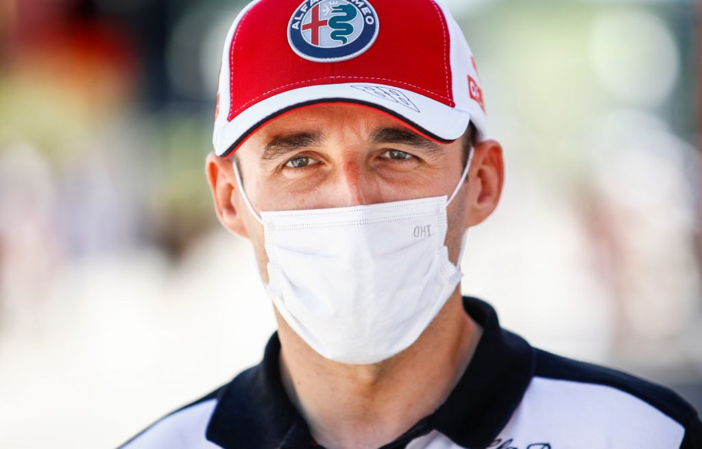 Robert Kubica facemask. Hungary July 2021
