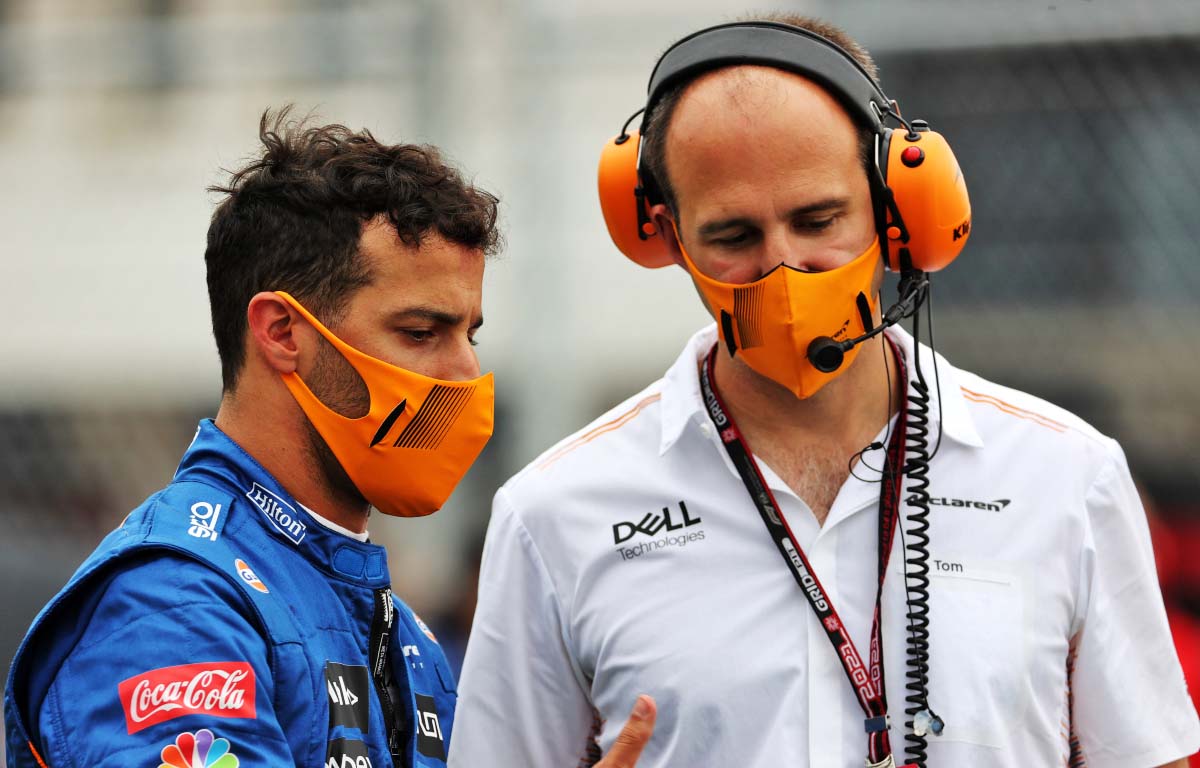 Daniel Ricciardo chats to Tom Stallard