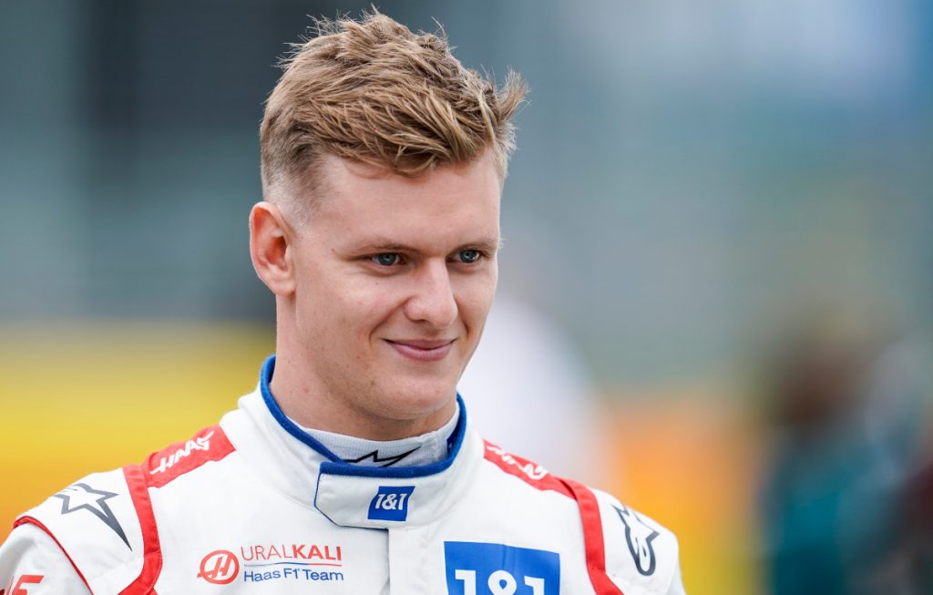 Mick Schumacher smiling grid. Hungary August 2021