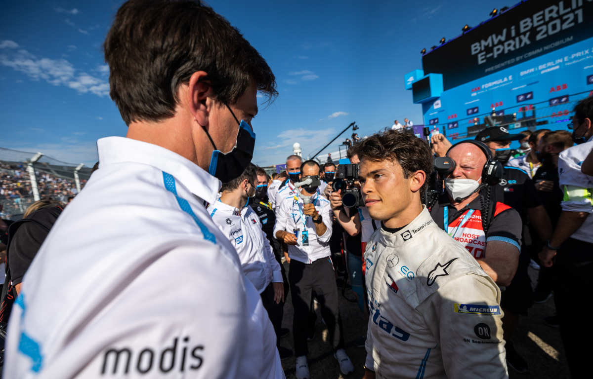 Nyck de Vries and Toto Wolff paddock. Berlin August 2021.