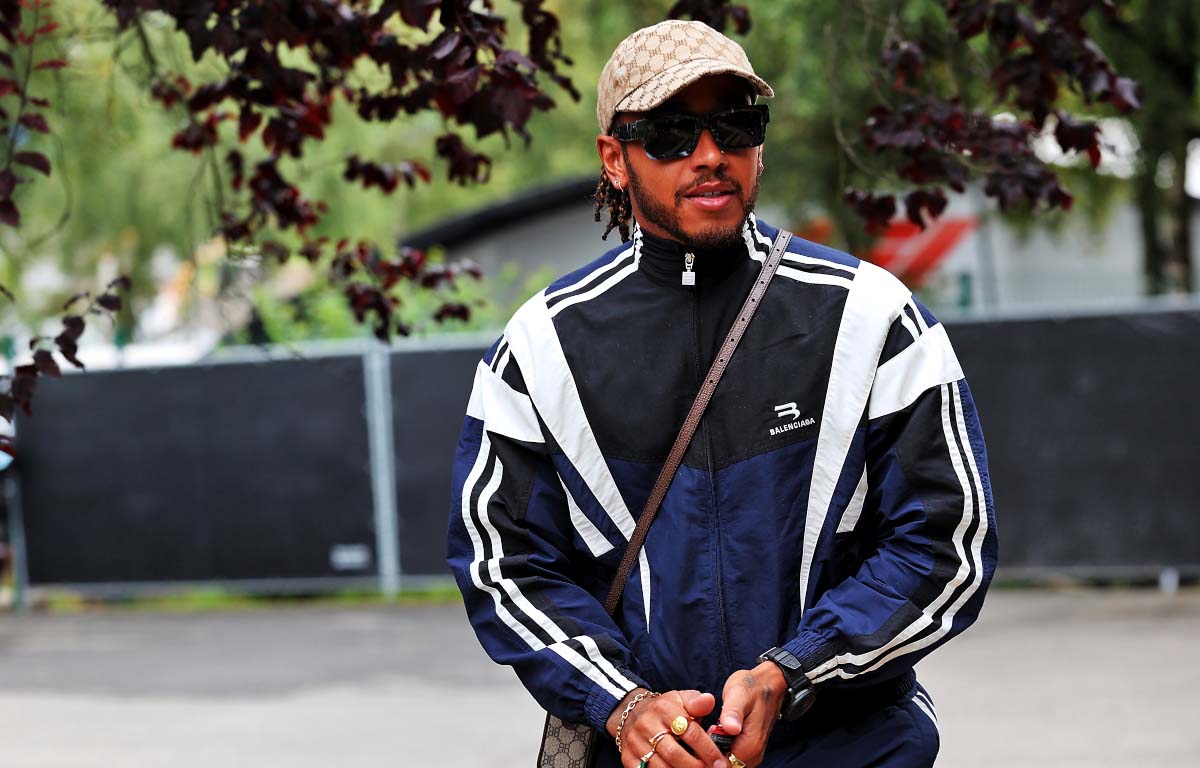 Lewis Hamilton in the paddock at Spa-Francorchamps. August 2021.