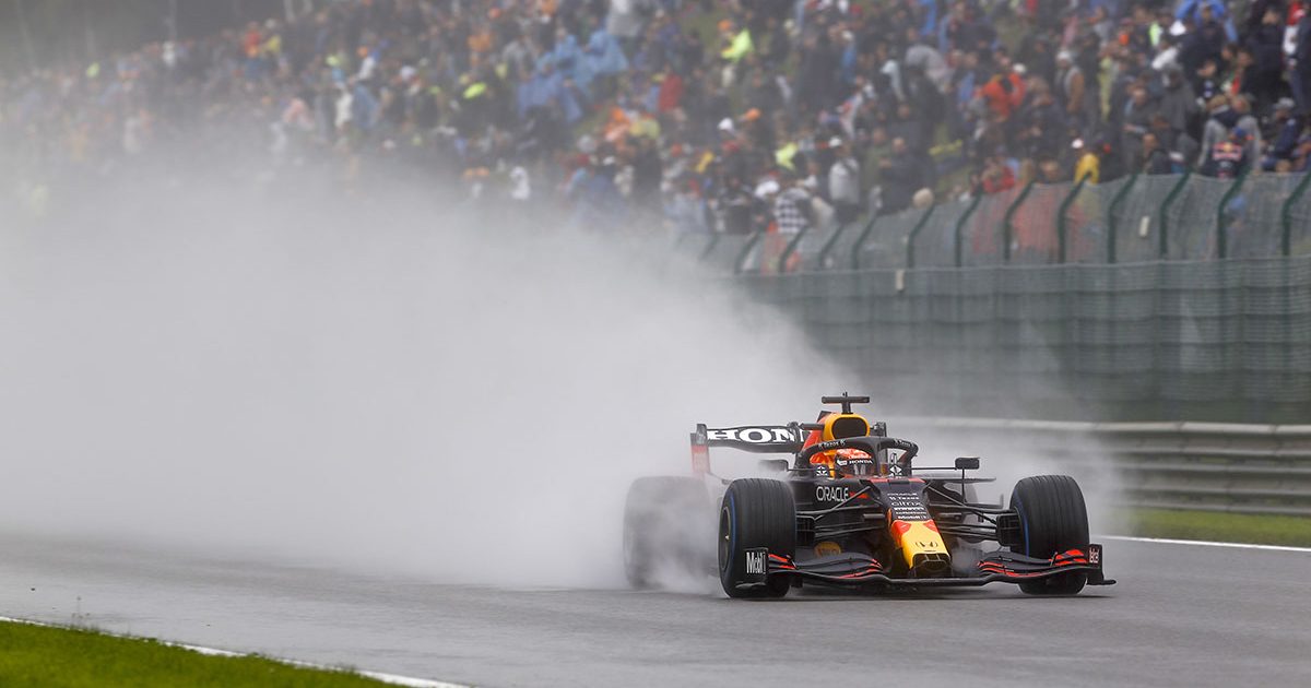 Max Verstappen at the Belgian Grand Prix. Spa August 2021