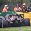 塞尔吉奥·佩雷斯在比利时大奖赛上撞车。水疗中心2021年8月