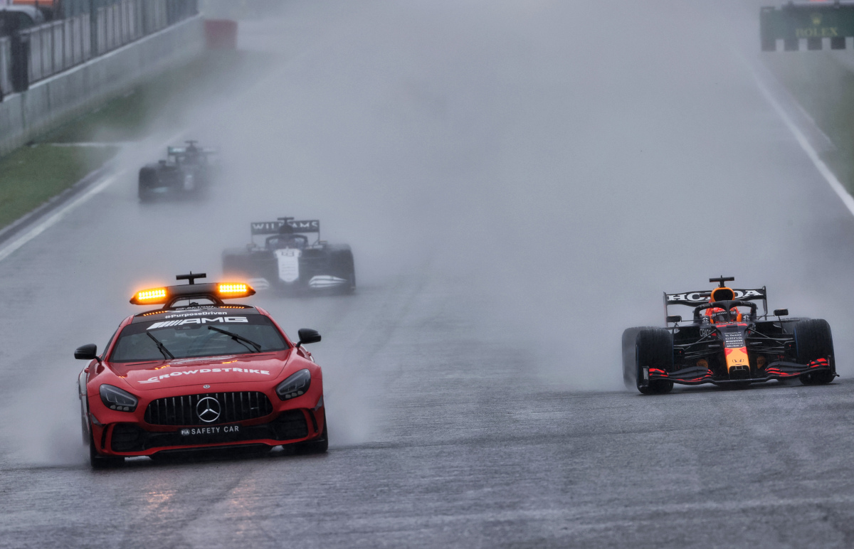 Max Verstappen Safety Car Spa. Belgium August 2021