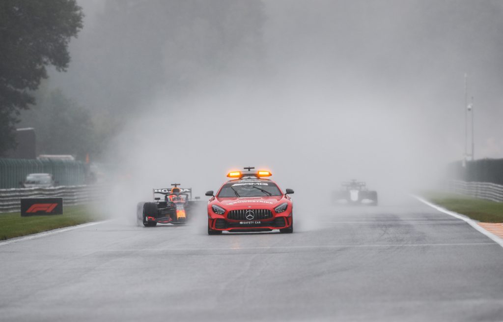 安全车Max Verstappen Spa。2021年8月
