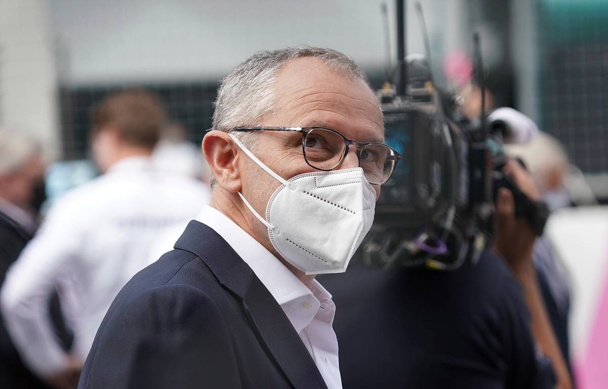 Stefano Domenicali on the grid at the Austrian GP. Red Bull Ring July 2021.