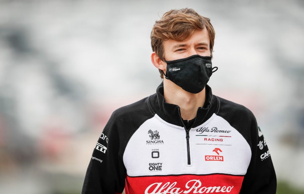 Callum Ilott on a track walk. Belgium August 2021