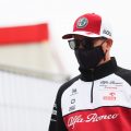 Kimi Raikkonen arrives for the Dutch Grand Prix. September 2021.