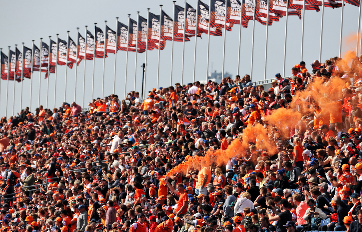 Dutch Grand Prix fans flares. Netherlands September 2021