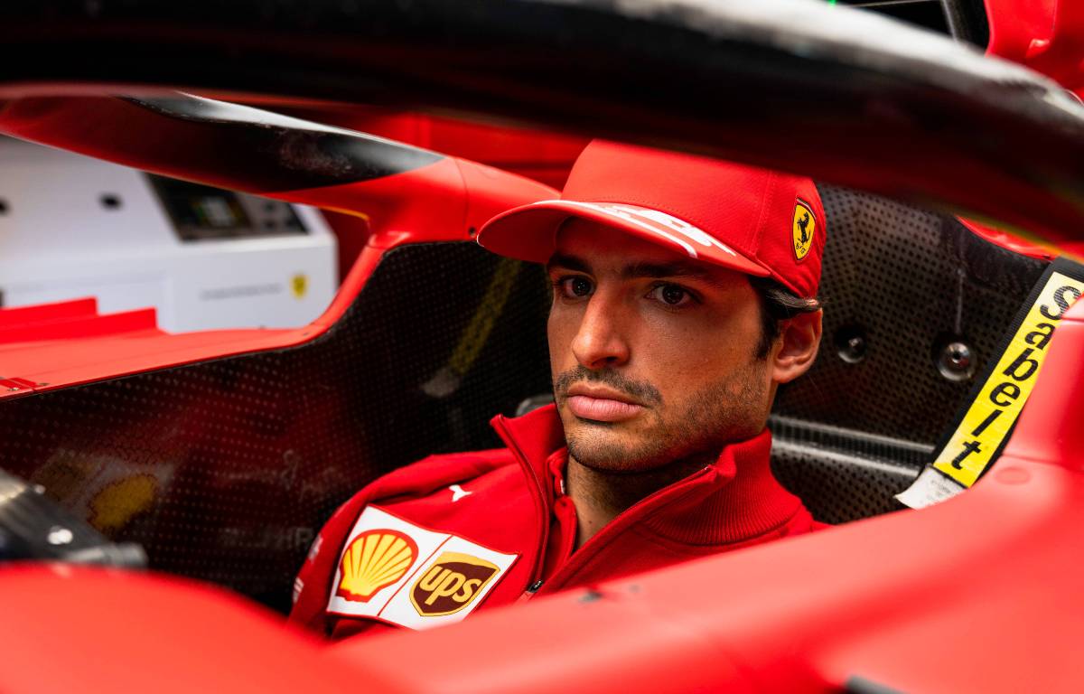 Carlos Sainz in his Ferrari, without race suit or helmet. Netherlands, September 2021.
