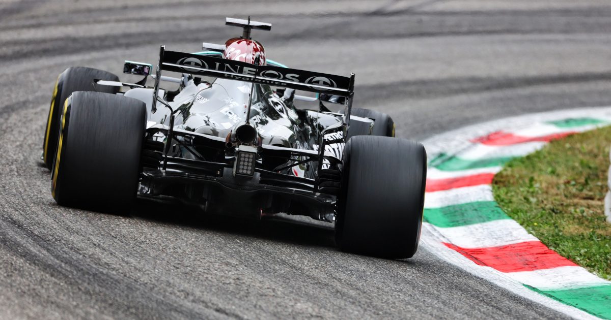 Lewis Hamilton from behind. Italy September 2021.