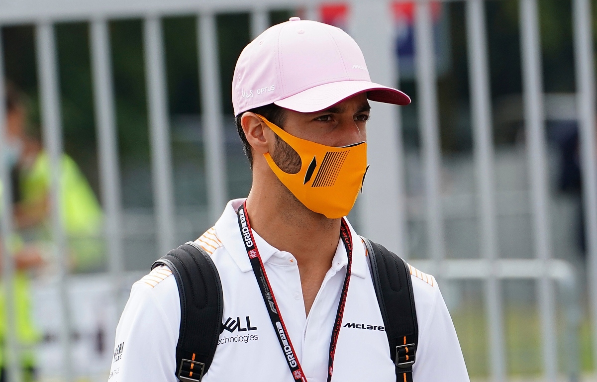 Daniel Ricciardo walking through the Monza paddock. Italy September 2021