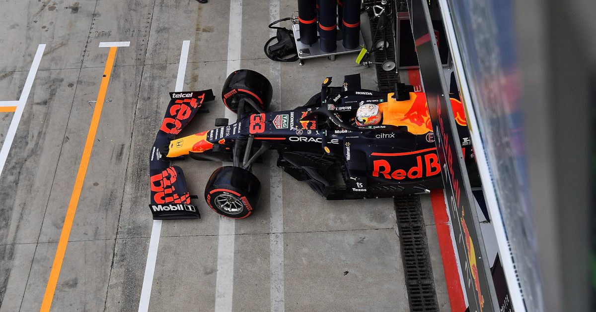 Max Verstappen leaves the garage. Italy September 2021