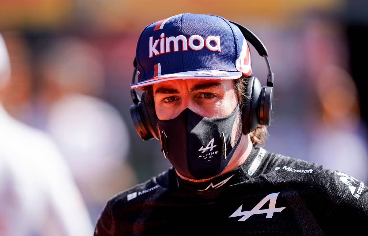 Fernando Alonso, Alpine, on the Dutch GP grid. September 2021.