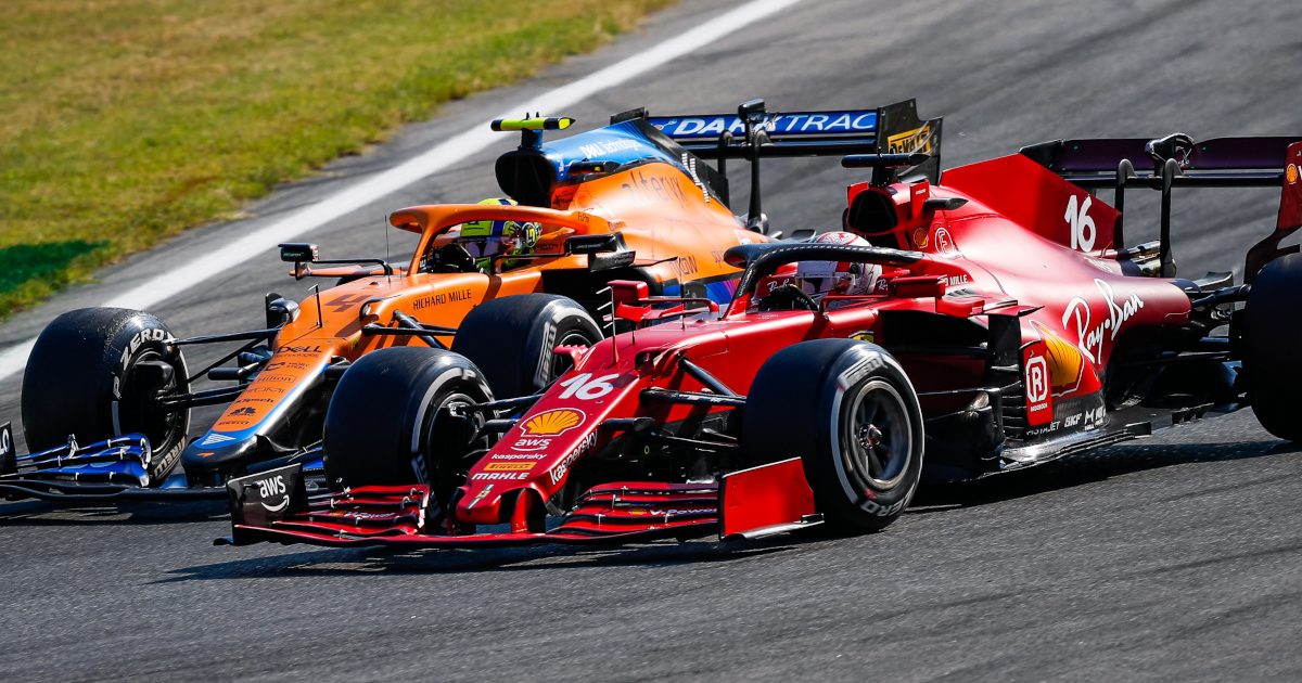 Charles Leclerc - Lando Norris, lap by lap time comparison at Monza | 2021  Italian GP