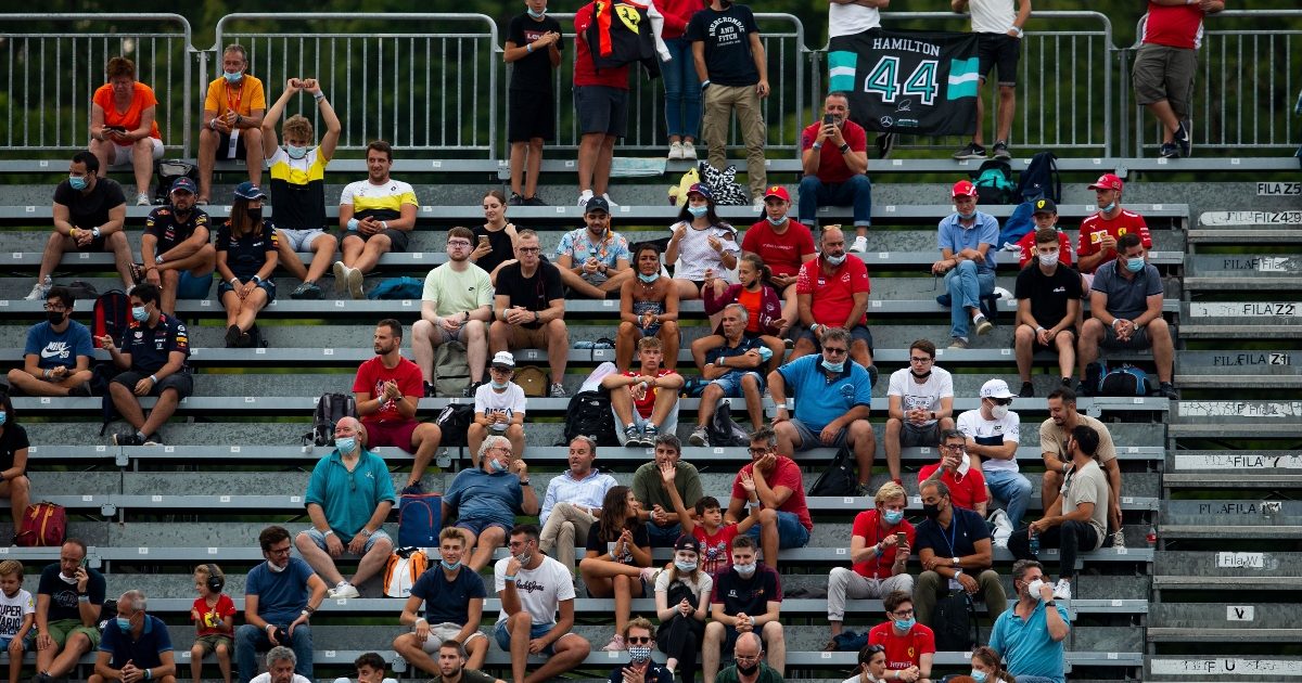 The crowd watches on at the Italian Grand Prix. Italy September 2021