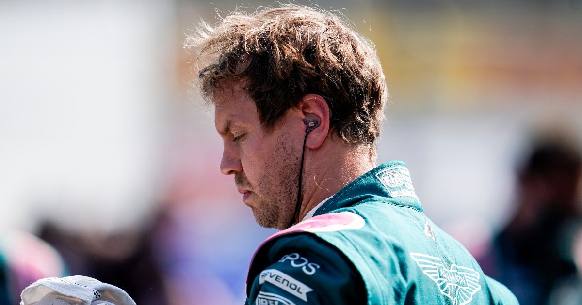 Sebastian Vettel on the starting grid at Monza. Italy September 2021