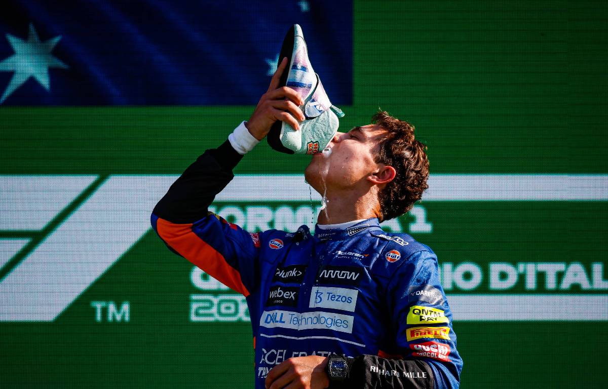 Lando Norris espera que el primer shoey también sea el último