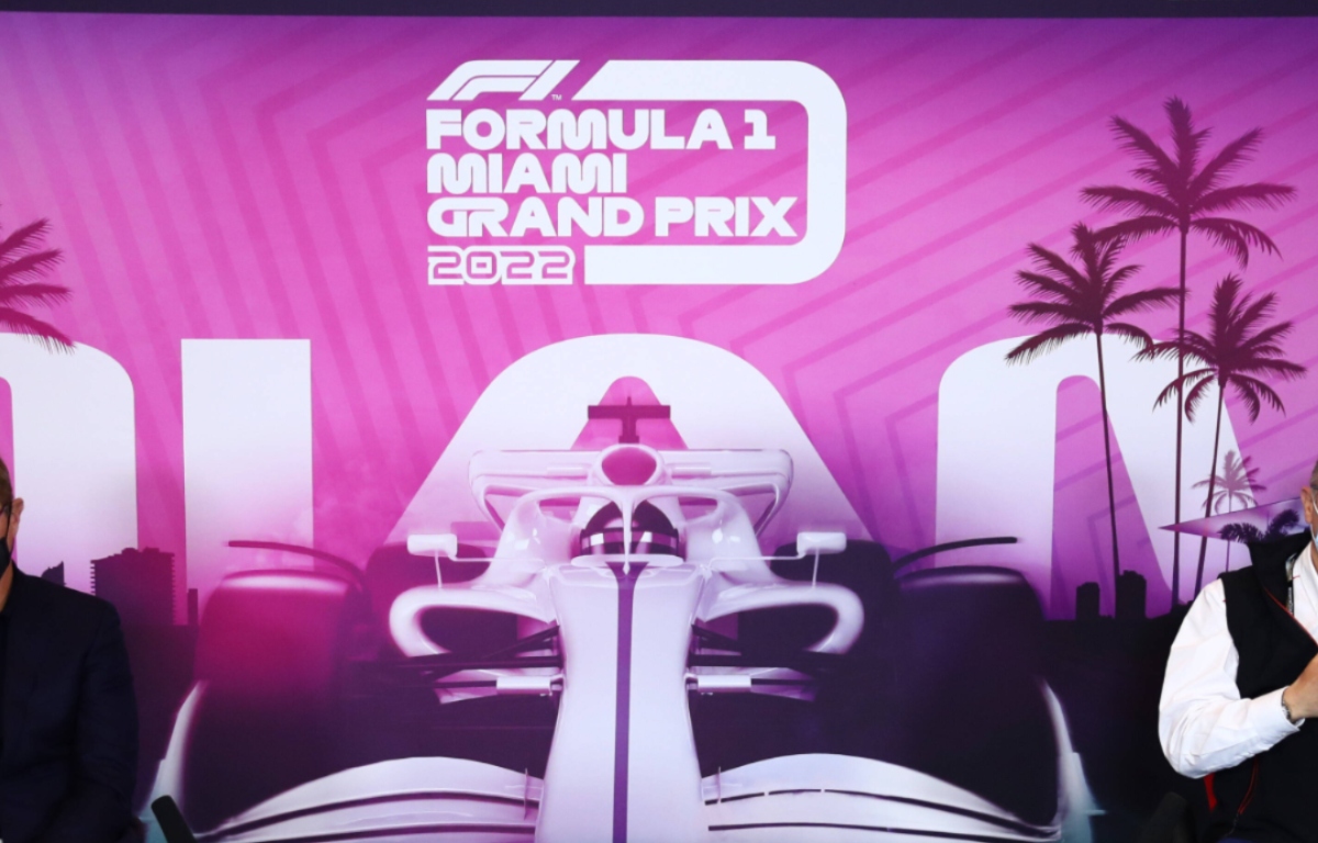The press conference announcing the Miami Grand Prix. Italy April 2021