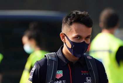 Red Bull reserve Alex Albon in the Monza paddock. Italy September 2021
