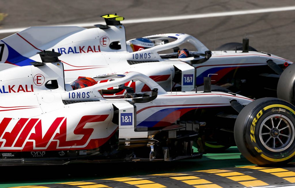 Mick Schumacher and Nikita Mazepin. Monza September 2021