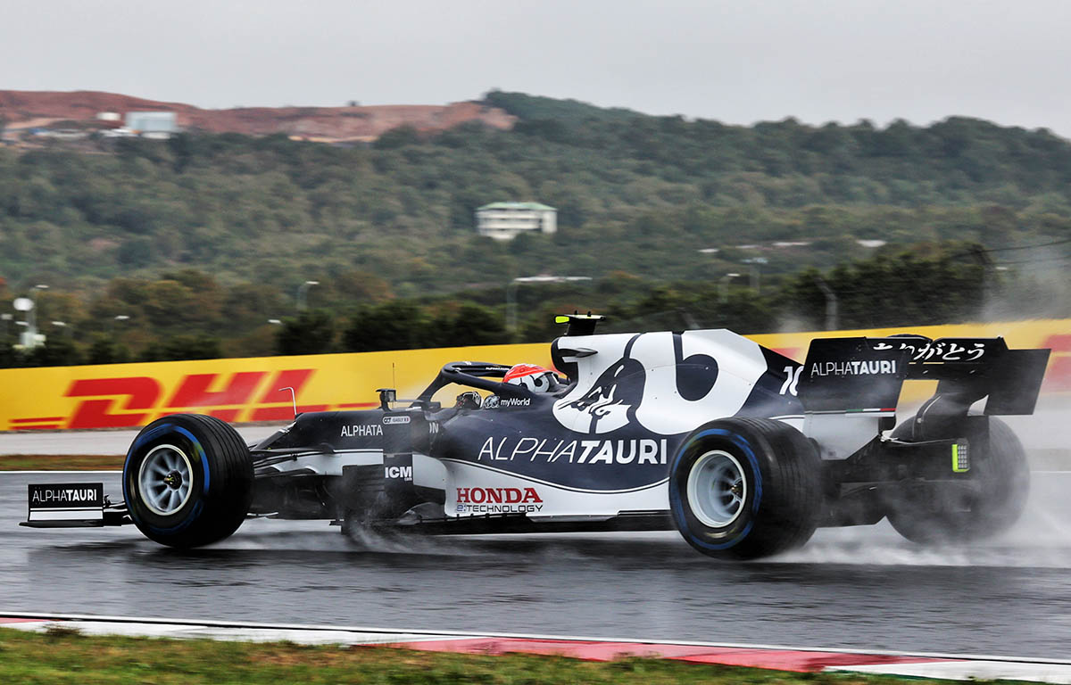 FP3 Pierre Gasly heads up Honda 123 at soggy Istanbul Park