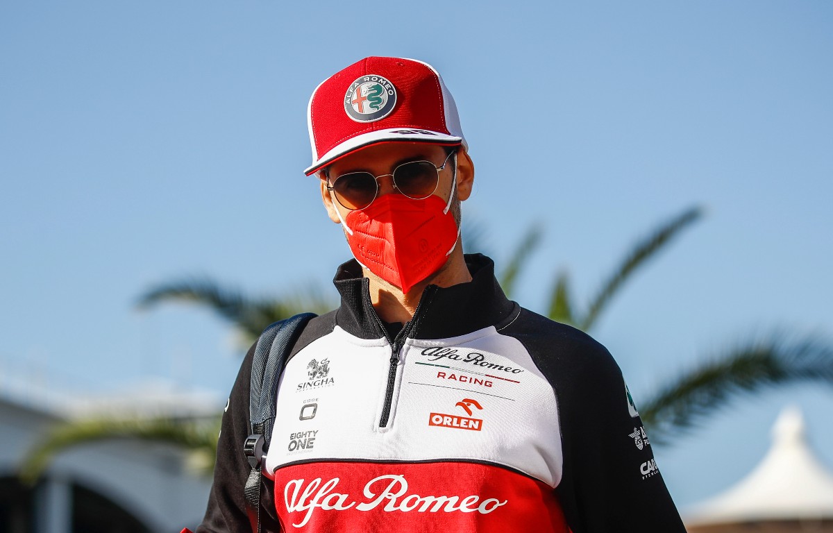 Antonio Giovinazzi, Alfa Romeo, in the Turkish Grand Prix paddock. October 2021.