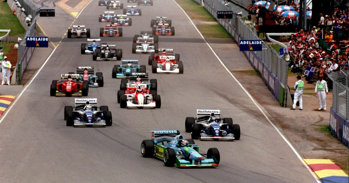 Turn 1 at the 1994 Australian Grand Prix. Australia November 1994
