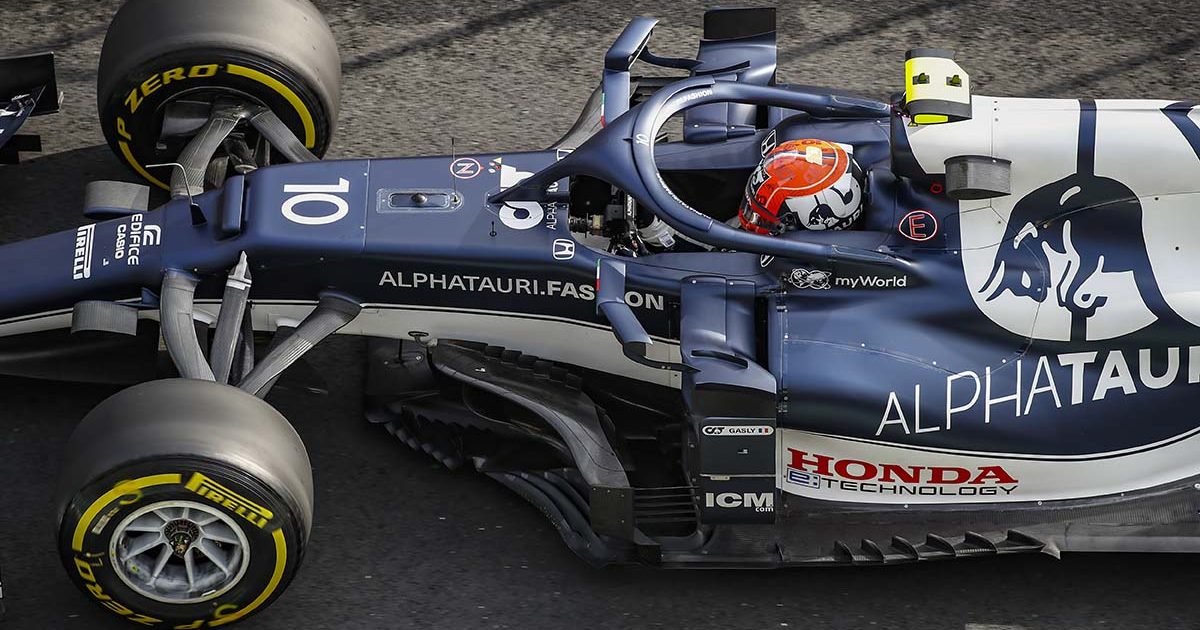 Pierre Gasly in action for the Honda-powered AlphaTauri. Istanbul October 2021