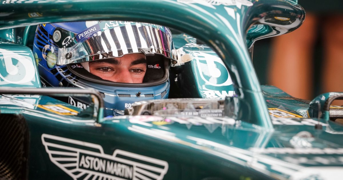 Lance Stroll in his car at the Circuit of The Americas. Austin October 2021