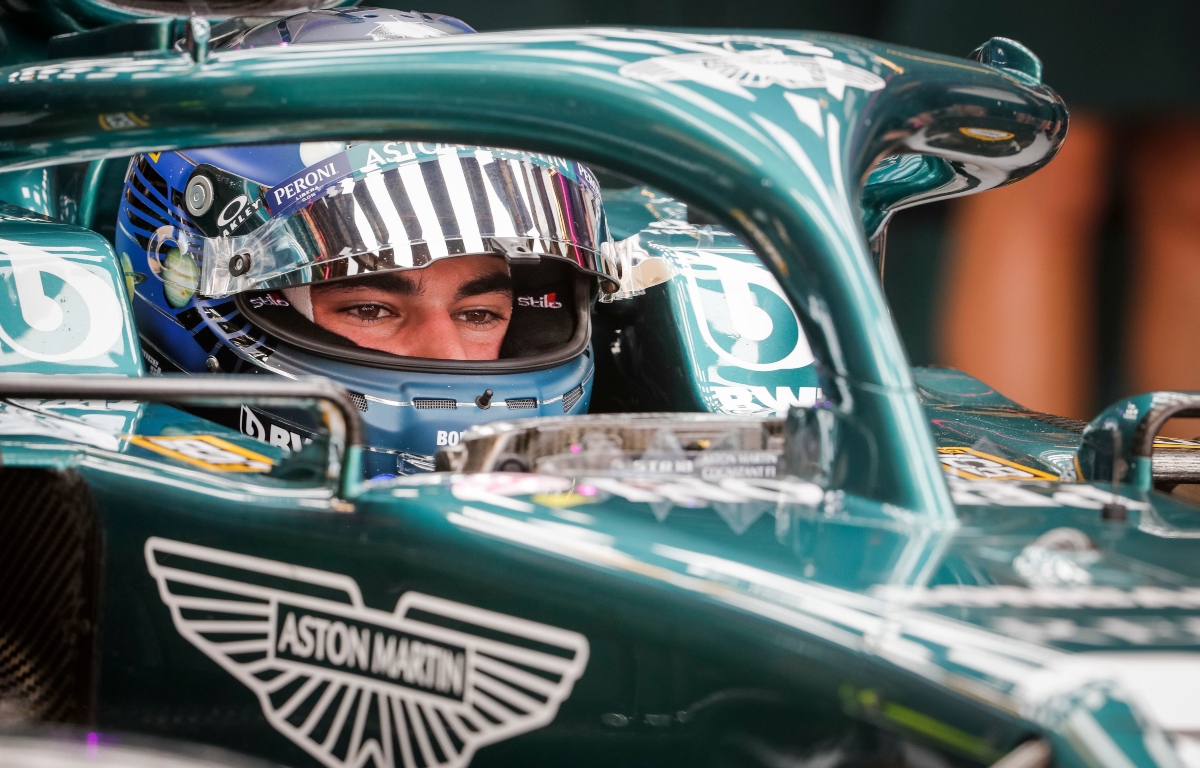Lance Stroll in his car at the Circuit of The Americas. Austin October 2021