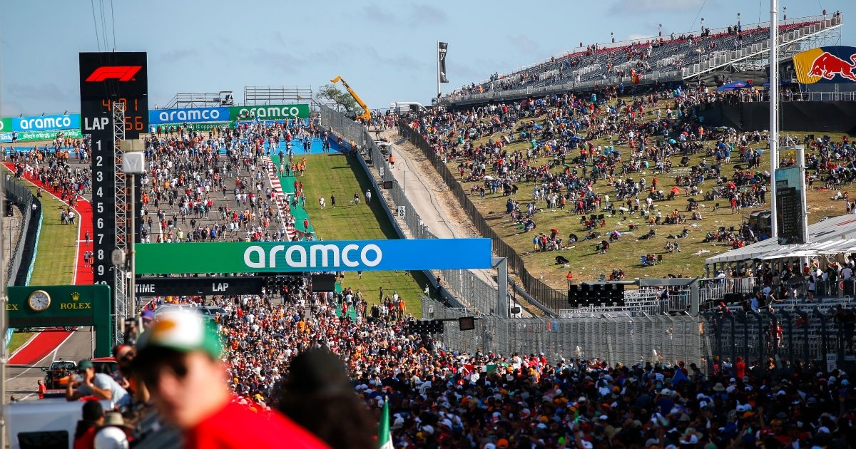 The crowd at the United States Grand Prix. Austin October 2021
