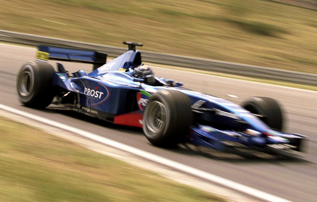 Heinz-Harald Frentzen during practice in Hungary. Hungary August 2001