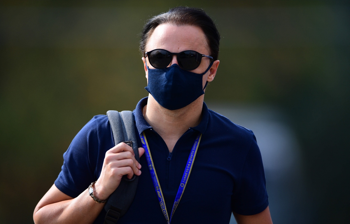 Felipe Massa wearing sunglasses and a mask in the Italian Grand Prix paddock. Italy September 2021