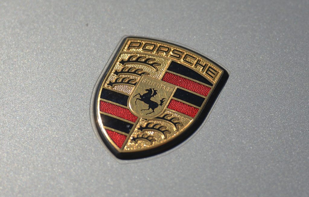 Porsche logo. England August 2021