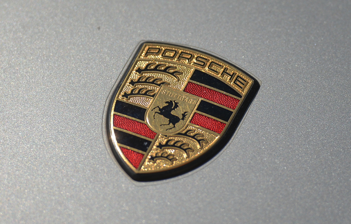 Porsche logo. England August 2021