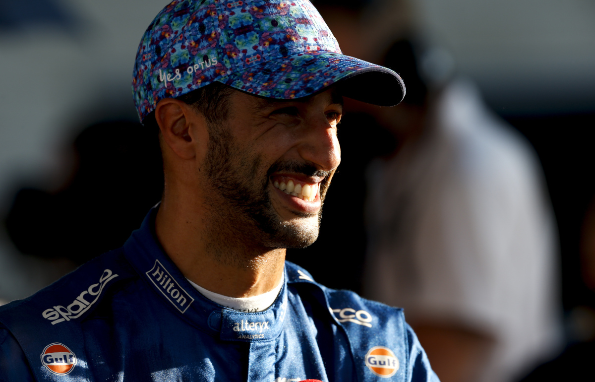 Daniel Ricciardo grinning. Austin October 2021