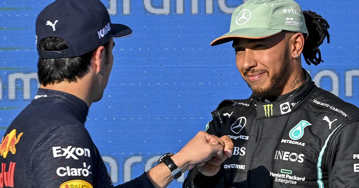 Lewis Hamilton and Sergio Perez. US October 2021