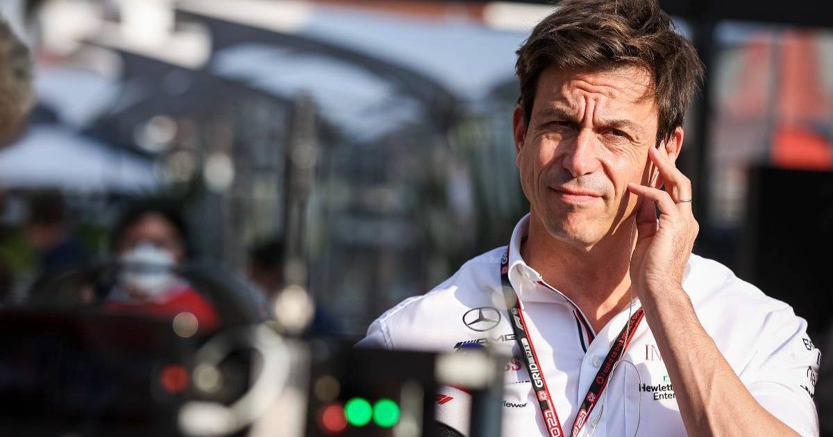 Mercedes boss, Toto Wolff, thinking in Mexico. November 2021.